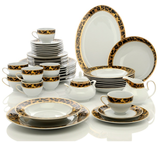 HSN Leopard Chic Dinnerware