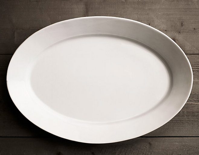 Stoneware Grand Rimmed Oval Platter