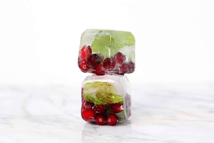 Cranberry Mint Ice Cubes 9