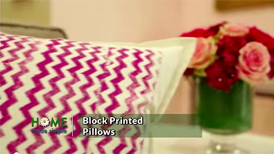 DIY Block Printed Pillows