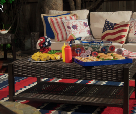 An Americana Themed Backyard Makeover - With Pier 1 | sohautestyle.com