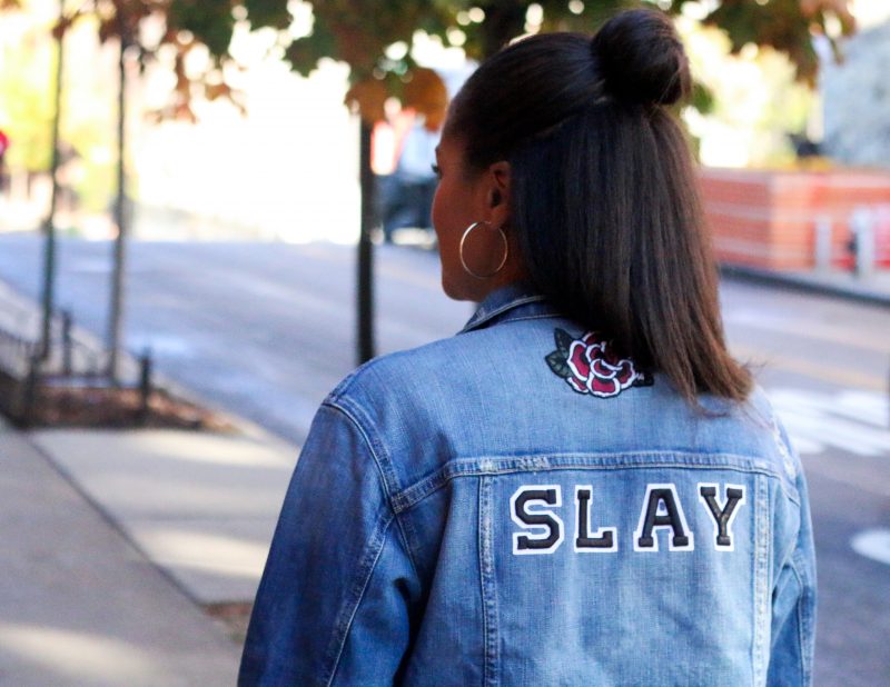 patch denim jacket