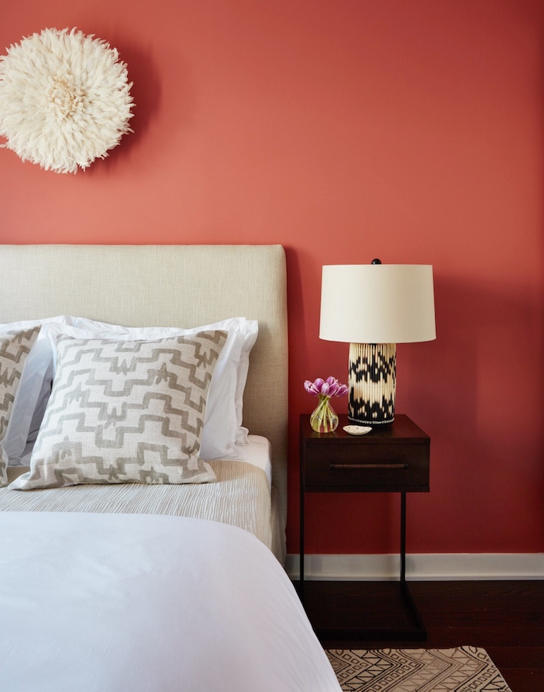 Stylish Coral Bedroom_3