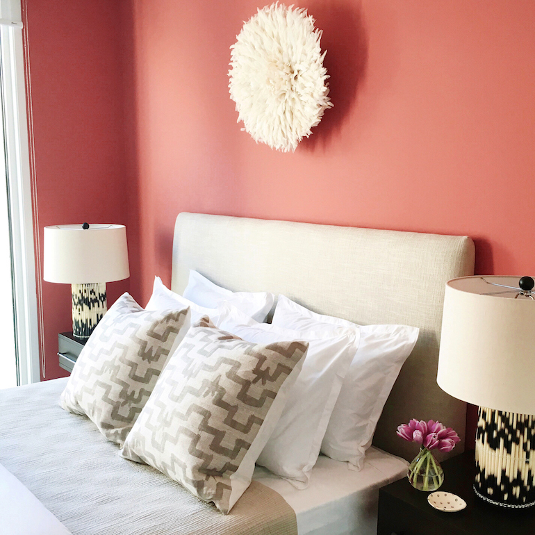 Stylish Coral Bedroom_5