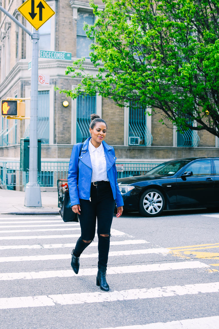 Cerulean Blue Leather Jacket-4