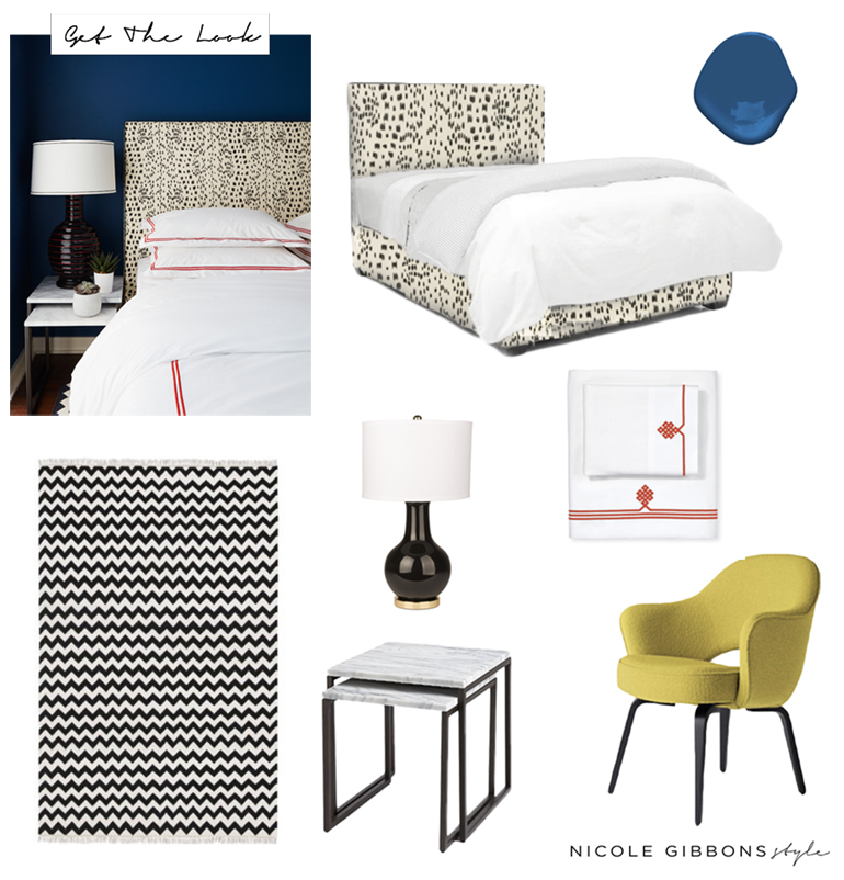 Bold Blue Bedroom _Nicole Gibbons Style _GTL