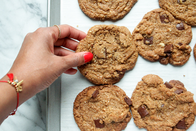 Healthyish Vegan Chocolate Chip Cookies-11