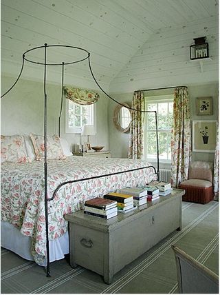 Campaign on sale canopy bed