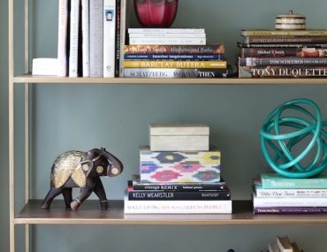 DIY Gold Bookcase Etagere - from sohautestyle.com
