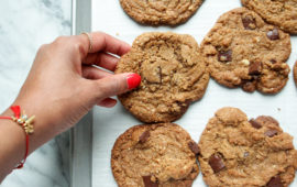 Healthyish Vegan Chocolate Chip Cookies-11