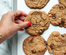 Healthyish Vegan Chocolate Chip Cookies-11